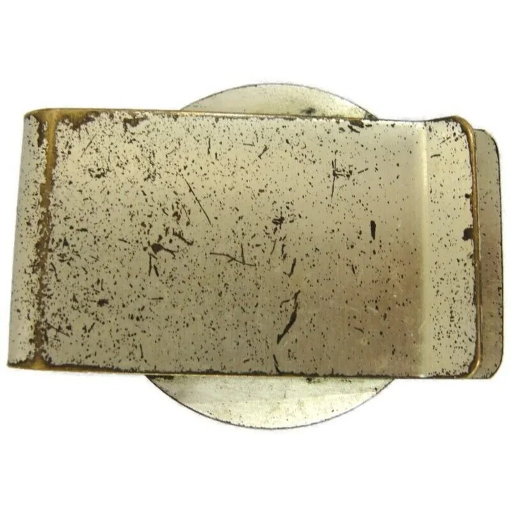 Vintage St. Ignace Michigan Money Clip Men Wallet ID Credit Card Holder